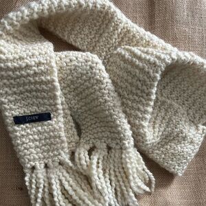 J. Crew Cream Knit Kids Scarf